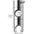thumbnail image 2 of Shower Head Bracket, Shower Head Holders Replacement Shower Riser Rail (size:24mm), 2 of 5