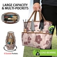 thumbnail image 2 of Garden Tool Bag,Pioneer Flower Floral Print Pattern Garden Tool Organizer,Garden Gifts,Waterproof Multi-Pocket Garden Tool Storage 11.8x5.5x11.4 Inch(Tools NOT Included), 2 of 6