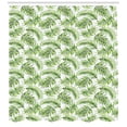 thumbnail image 3 of Ambesonne Palm Leaf Shower Curtain, Exotic Tree Hawaiian, 69"Wx84"L, Fern Green, 3 of 3