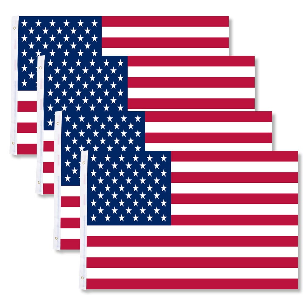 United States Stripes Stars Brass Grommets 4PCS 3x5 Ft American Flag U.S.A U.S 