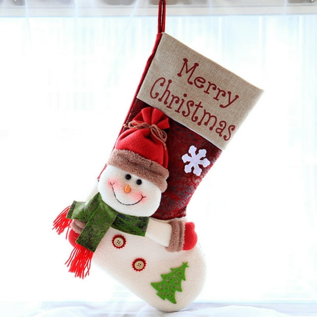Super Cute Three Socks Hanging Decoration for Fireplace Family Gatherings Festive