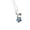 Blue, variant on Stylish Four Symbol Necklace Stainless Steel Collarbone Chain Jewelry with Charm Handmade Gift Option