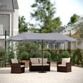 thumbnail image 3 of Flash Furniture Elizabeth Triple Head Patio Umbrella, Gray (GMWLUU021GRY), 3 of 9