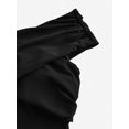thumbnail image 6 of Black Off-Shoulder One-Piece Swimsuit With Skirted Bottom, 6 of 30