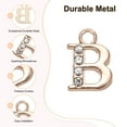 thumbnail image 2 of Uxcell 20 Pack Rhinestone B Letter Charm for DIY Bracelet/Wristbands/Jewelry Gold 0.39" x 0.51", 2 of 6