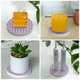thumbnail image 6 of Circular Drink Coasters Set Seamless Pattern Background Beautiful Home Decor Diatomite Heat-Resistant Diatomite Protect Table Countertop, 6 of 7