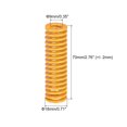 thumbnail image 2 of Troquel Resorte, 18mm OD 70mm Largo 5 Piezas Espiral Estampado Ligera Carga Compresión Troquel Resortes para Impresora 3D Eléctrica Pieza, Amarillo Unique Bargains Muelle de matriz de compresión, 2 of 5