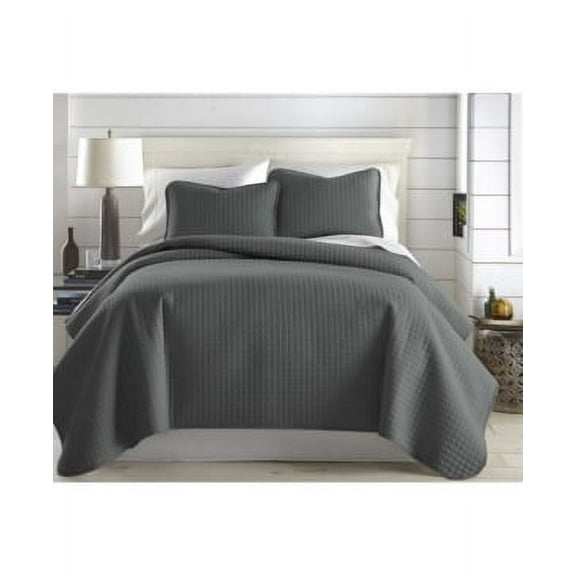Southshore Fine Linens Oversized Lightweight 3-Pc. Quilt Set, King/California King - Slate