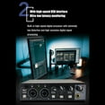thumbnail image 4 of Sound Card Studio Record Professional USB Audio Interface Sound Equipment 48V Phantom for Recording Red, 4 of 10