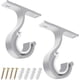 thumbnail image 1 of Curtain Rod Bracket, Fits 28mm (1-1/8") Diameter Curtain Rod Bracket, (white), 1 of 5
