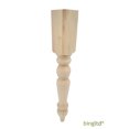 thumbnail image 1 of BingLTD - 29" Tall Unfinished Round Rubberwood Post - 1 PC (TL3529-RW-UNF), 1 of 4