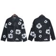 thumbnail image 2 of Chaqueta vaquera holgada con estampado de kapok de Denim Tears, chaqueta vaquera lavada del mismo estilo para hombres y mujeres viejosbebe azul, 2 of 5