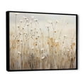 thumbnail image 2 of Designart "Fantasia Of Beige Wildflowers" Wildflowers Floater Framed Wall Art Living Room, 2 of 5
