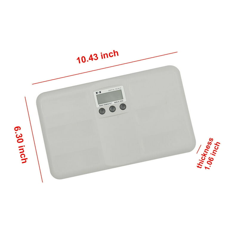 Miumaeov 440lbs Shipping Weighing Scale Digital Electronics Mail Parcel Scale Battery LCD Digital for Medium to Small Packages Parcel Small Pet USB