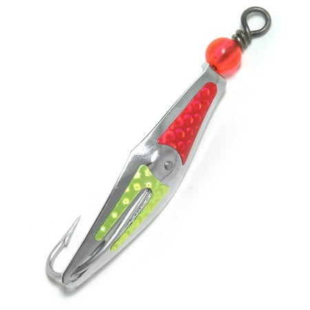 UPC: 0046837101107 | Clarkspoon 1RBMS-CPF Flashspoon # 1 silver clarkspoon With Chartreuse and