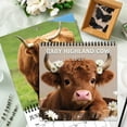 thumbnail image 7 of 2026 Highland Cow Wall Calendar Farmhouse Style Home Office Decor for Christmas Holiday Home Decoration Gift, 7 of 7