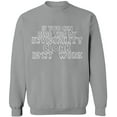 thumbnail image 2 of OXI Crewneck Sweatshirt - If You Can Read This,Basic Casual Sweatshirts for Men's and Women Fleece Sweatshirt Long Sleeve- Sport Grey Medium, 2 of 2