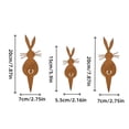 thumbnail image 3 of zhangmingg Rabbit Garden Art Metal Animal Insert for Courtyard Wooden Pile Ornament 3PCS, 3 of 8