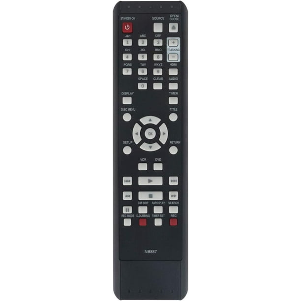 NB887UD NB887 New Replacement Remote Control fit for Magnavox DVD VCR