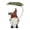 Red, variant on Voglyf Garden Gnome Statue Decoration with Leaf Umbrella, 5.9” Weatherproof Dwarf Figurine, Cute Faceless Gnome Ornament for Yard Lawn Patio Flower Bed Spring Home Decor Gift,Blue