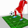 thumbnail image 2 of Football Training Practice Mat with Rebound Belt & Tote Bag Improves Ball Control Speed & Strength Agility Drills Enhance Footwork Anti-Slip Silent Design for Indoor/Outdoor Practice（32x48), 2 of 5