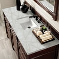 thumbnail image 2 of James Martin Vanities 60" Single Vanity, Burnished Mahogany w/ 3 CM Victorian Silver Quartz Top, 2 of 5