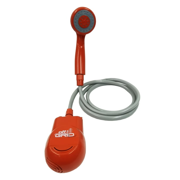 Off The Grid Portable Outdoor Shower Pump, USB Chargeable, Camping