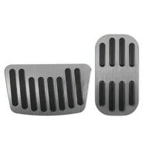 2pcs Gas Pedal Brake Pad Cover Anti Slip Footrest for Toyota Corolla 2019-2021 for Toyota C-HR 2016-2018 Silver Tone