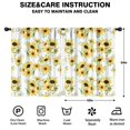 thumbnail image 2 of Blackout Kids Curtains,White Sunflower Childrens Insulated Curtains Set Of 2,Bedroom Essentials,Toddler Room Decor 42x54in(106x137cm), 2 of 4