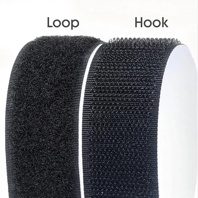 3Meter Magic Sticker Tape Self Adhesive Extra Strong Double Sided Adhesive with Sticker Pad Fluffy Hook and Loop Fastener 20-50m black 50mm 3Meter