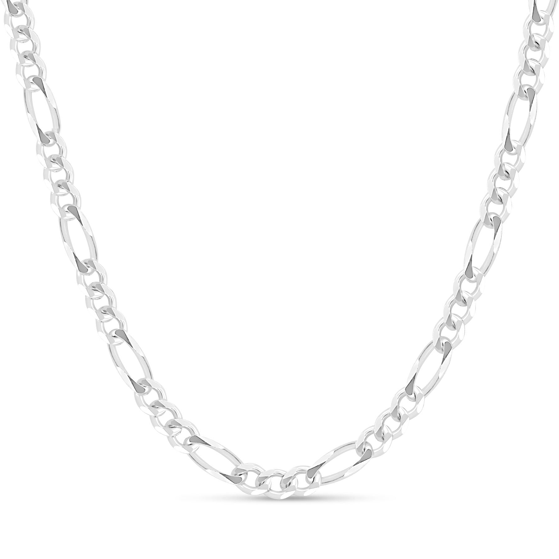 Sterling Silver FIGARO Chain Necklace 2 mm width 26 inches long NEW Sterling Silver FIGARO Chain Necklace 2 mm width 26 inches long NEW