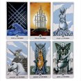 thumbnail image 4 of Cartas de Tarot de conejo de alta calidad en caja de lata de Metal, juegos de mesa de 10cm x 6cm, borde Chapado en verde dorado, 78 tarjetas con manual de papel4592, 4 of 5