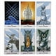 thumbnail image 4 of Cartas de Tarot de conejo de alta calidad en caja de lata de Metal, juegos de mesa de 10cm x 6cm, borde Chapado en verde dorado, 78 tarjetas con manual de papel4592, 4 of 5