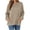 Dark Gray, variant on Women Geometric Jacquard Textured Sweatshirt Crewneck Oversized Pullover Top with Pockets