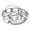 5-Compartment, variant on Yucurem Heavy Duty Stainless Steel Divided Plates with Double Handle, 5-Compartment Round Metal Serving Tray for Portion Control, Food Prep, Snack