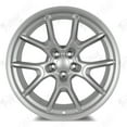 thumbnail image 2 of Set of 20" Satin Silver Flow Forged Anniversary Style Wheels for Dodge Charger or Challenger Widebody (20x11, Minus 2.5mm Offset), 2 of 7