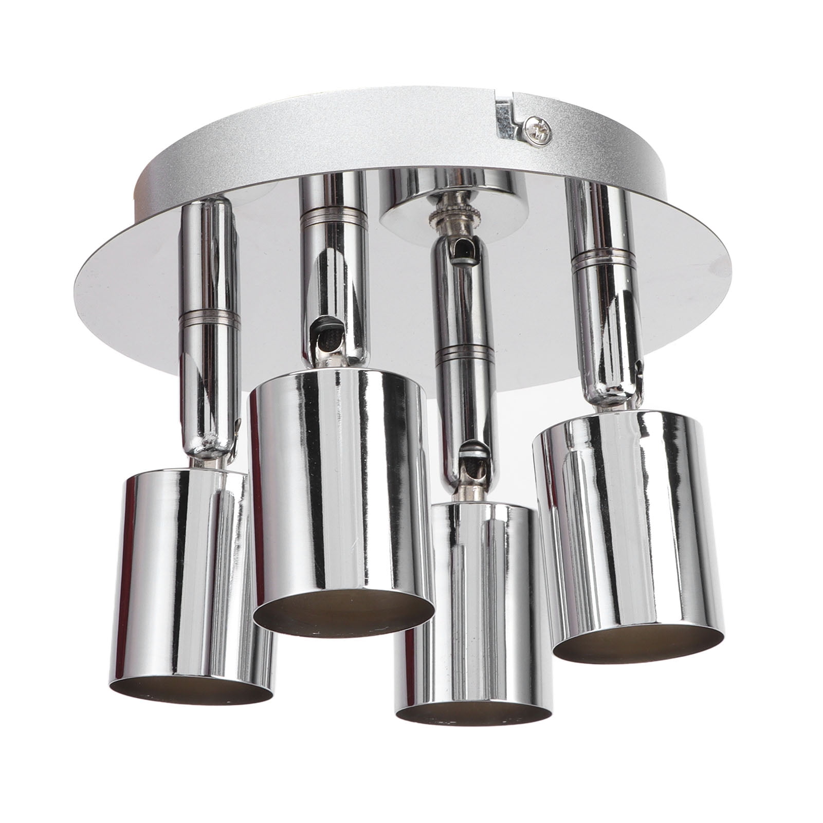 Adjustable 4-Head GU10 Lamp Holder Ceiling Light Base, Perfect for Bedrooms and Kitchens, Compatible with 85-265V