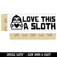 thumbnail image 2 of Love This a Sloth Lot Teacher Student School Self-Inking Rubber Stamp Ink Stamper - Red Ink - Large 2-3/4 Inch, 2 of 7