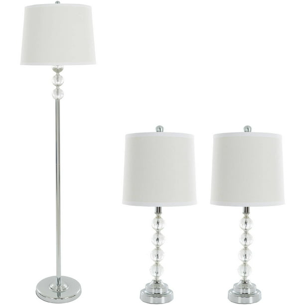 Table Lamps And Floor Lamp With Shades, Matching Floor And Desk Lamps