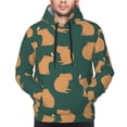 thumbnail image 4 of Hoodies for Men - Birds Capybaras Long Sleeve Comfrt Men'S Fashion Hoodies & Sweatshirts, Sweatshirts for Men Hoodies Pullover Clothing Clothes with Pouch, 4 of 7