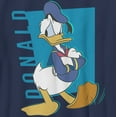 thumbnail image 2 of Boy's Mickey & Friends Donald Duck Pop Art Portrait Moody  Graphic Tee Navy Blue X Large, 2 of 4