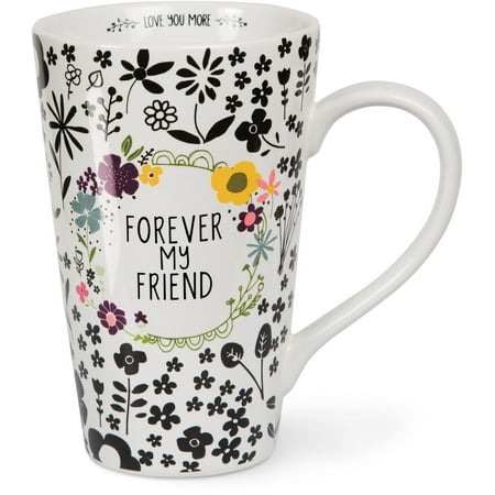 Pavilion - Forever My Friend Floral Patterned Latte Mug Coffee Mug Tea