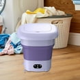 thumbnail image 6 of Portable Washing Machine Small Washer 9L Easy to Carry Collapsible Washing Machine for Laundry Camping Baby Clothes RV Travel Violet, 6 of 8