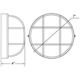thumbnail image 2 of 20294LEDDLP-WH/FST Access Lighting Nauticus - 7 Inch One Light Outdoor Bulkhead Wall Mount-White Finish, 2 of 3