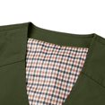 thumbnail image 5 of Relaxed Fit V Neck Cotton Work Sleeveless Vest With Side Pockets for Backyard Projects Short Trip Leisure Outfits Blackish Green L, 5 of 5