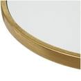 thumbnail image 5 of DecMode 16" x 24" Gold Metal Pedestal Base Accent Table with Mirrored Glass Top, 1-Piece, 5 of 11