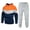 Dark Blue%GC%, variant on Mens Sweatsuit 2 Piece Sets Casual Men's Jogging Tracksuit Set Patchwork Color Pullover Hoodie Sweatpants Sweat Suit for Men Cozy Fall Winter Athletic Track Suit Outfits