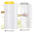 thumbnail image 5 of NICETOWN Privacy Sheer Curtains for Kitchen, Non-See-Through Sheer Curtains Light Filtering Living Room Curtains Grommet Sheer Curtain Panels, Pure White, 52"x72", 1 Pair, 5 of 10
