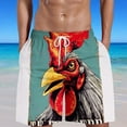 thumbnail image 5 of ZCFZJW Summer Mens Novelty Print Hawaiian Shorts Lightweight Casual Big and Tall Regular Fit Drawstring Waist Beach Board Shorts Trendy Holiday Vacation Swim Trunks with Pockets Multicolor#01 M, 5 of 5