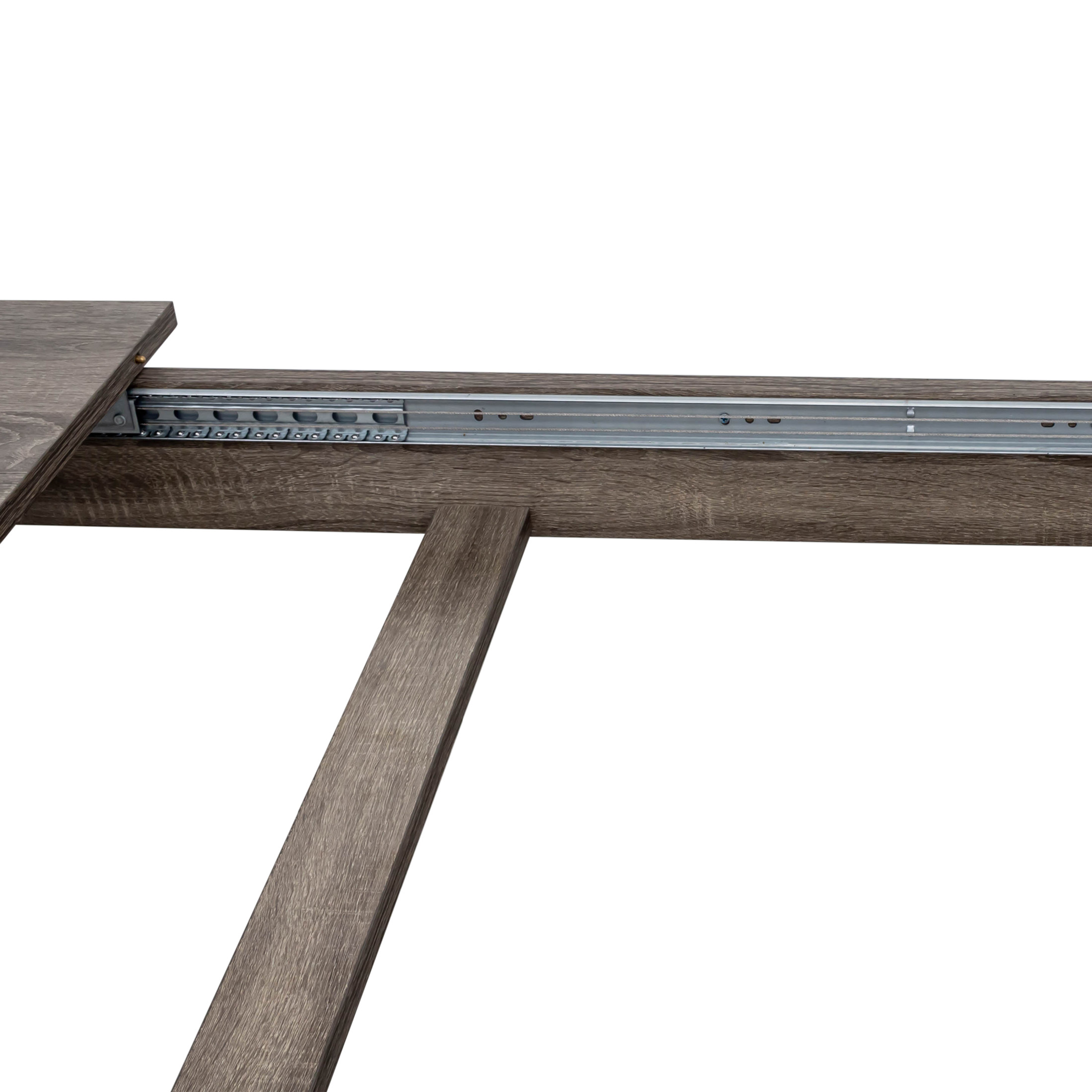 Noble House Lauren 106.5" Extendable Dining Table, Woodgrain Top, Modern Rectangular Wooden Kitchen Table, Dark Oak